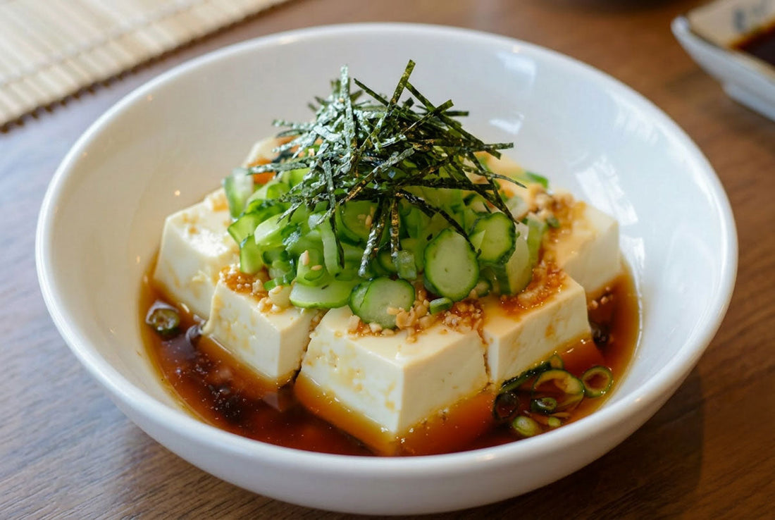 Tofu with Ginger & Cucumber
